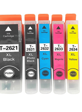 适用爱普生Epson XP700 XP710 XP720 T2621 T2631打印机墨盒黑色