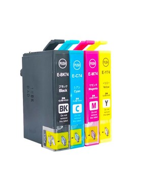 适用爱普生EPSON IC74 ICBK74 PX-M740F M741F打印机墨盒黑色红色