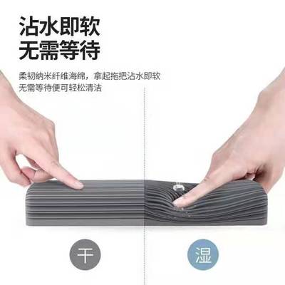 通用拖把头替换装海绵头滚轮式家用胶棉吸水墩布拖布头28 33 38cm