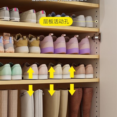 鞋柜一梯一户挂衣家用门口电梯间新款带锁收纳鞋柜子储物鞋柜一体