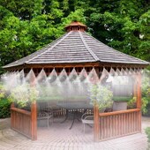 自动浇水器雾化喷头灌溉喷淋系统家用绿化浇水神器降尘喷水设备