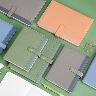 10mm11mm宽大行距笔记本a5皮面B5商务记事本皮本硬面日记本写大字