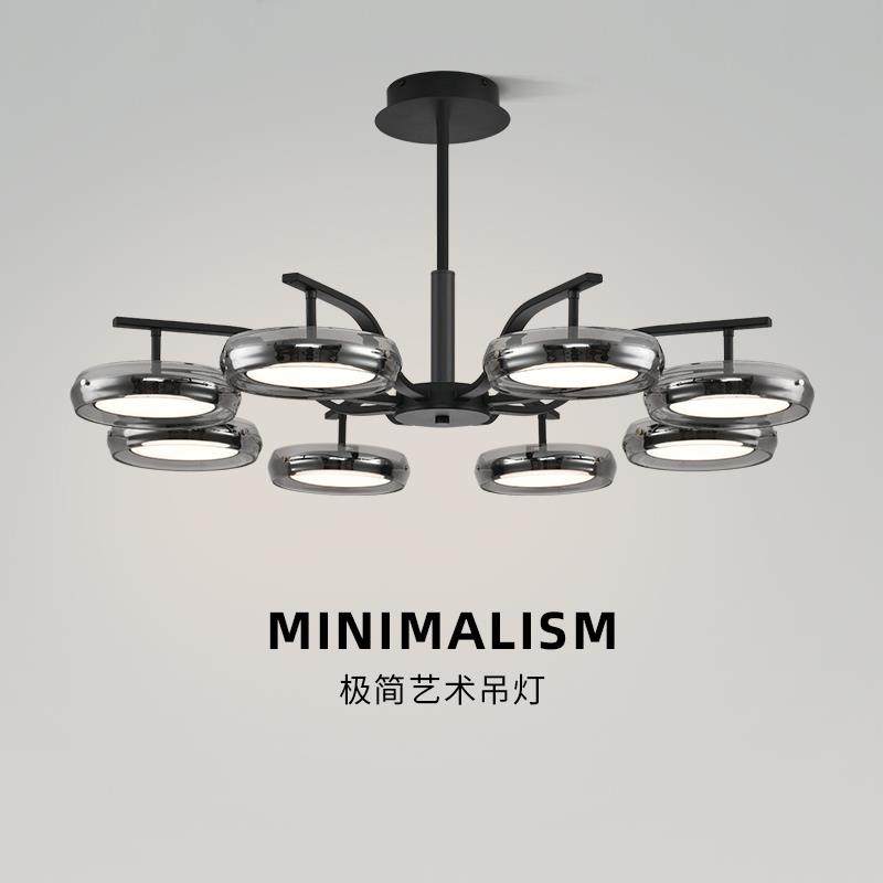 意式轻奢现代全光谱客厅吊灯2025设计师款高级感高档大厅卧室吊灯