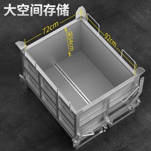 金属废料箱自卸周转箱装卸神器重型铁屑箱叉车卸料工业废料铁箱