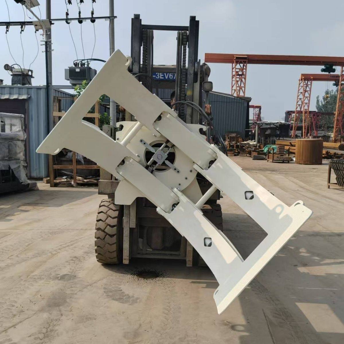 叉车属具铲斗改装倾翻废料翻斗合力杭叉定制装卸叉车配件定做