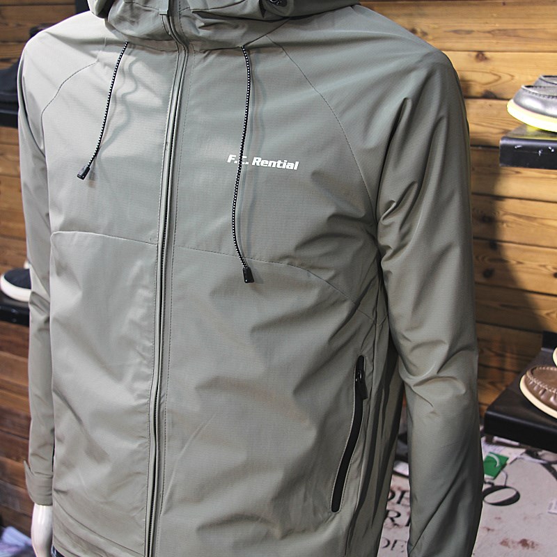 春款男连帽外套简约修身百搭带帽夹克帅气青年冲锋衣春秋外套