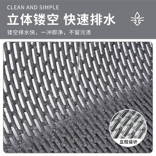 防滑地垫浴室沐浴防滑垫家用洗澡防水防滑防摔垫子厕所卫生间脚垫