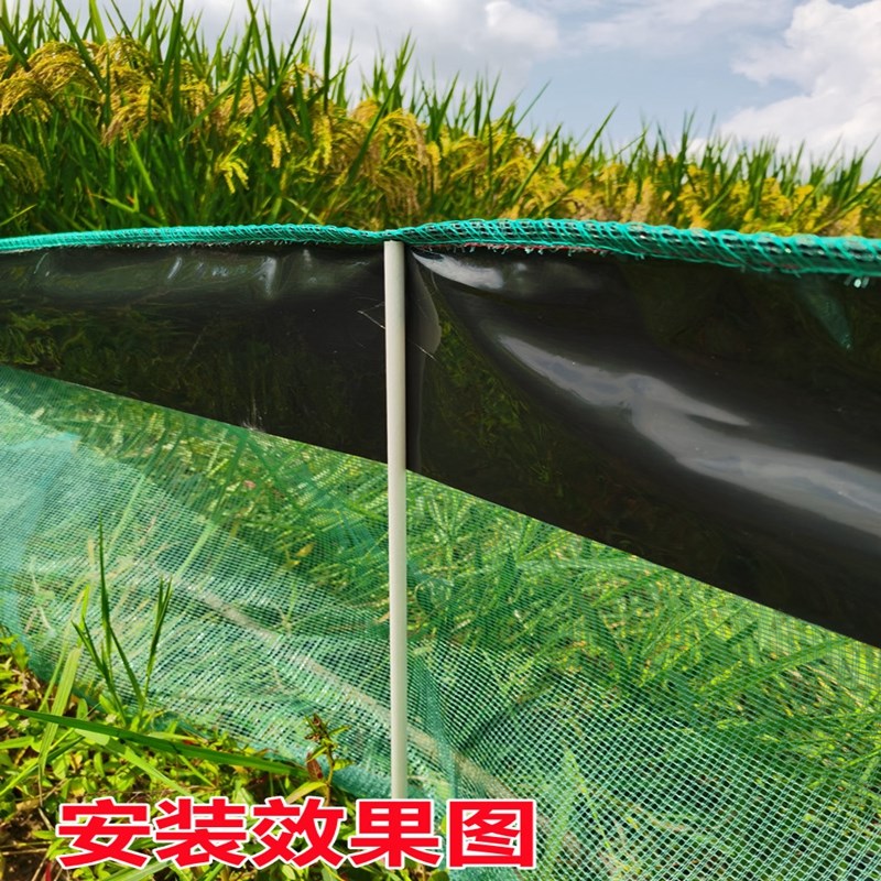 小龙虾防逃网支撑杆支架螃蟹青蛙水产养殖围栏网玻璃纤维管立柱桩