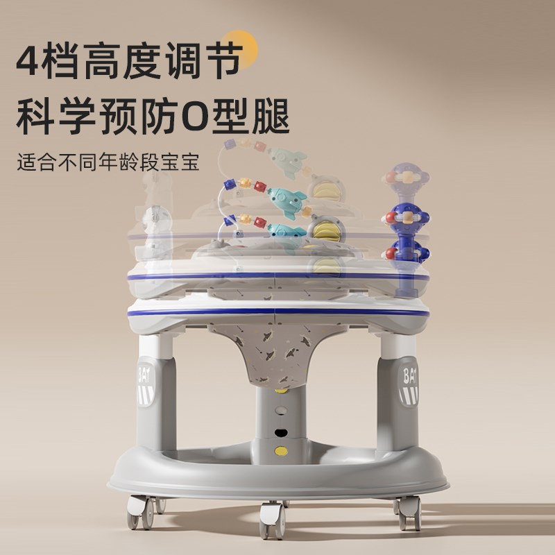 婴儿学步车6到18个月宝宝防o型腿婴儿多功能儿童一周岁2024新款
