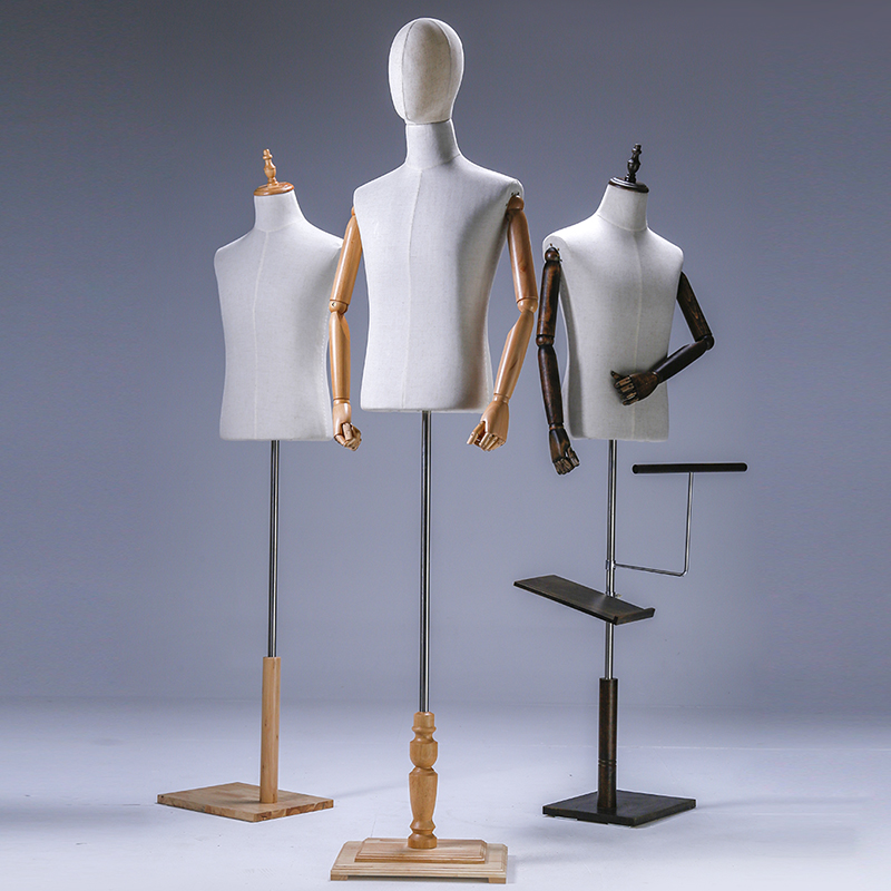 模特道具男半全身人台服装店西服展示模特 橱窗假模 半身模特衣架