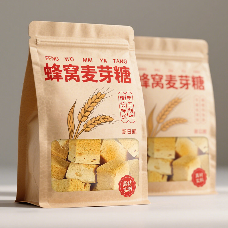 山东蜂蜜糕老式蜂窝麦芽糖叮叮糖糖瓜灶糖袋装80后手工解馋零食