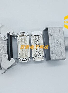 09330162601/2701 16针16A整套 HARTING哈丁浩亭矩形重载连接器