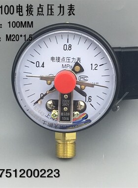 上海天湖YX-100电接点压力表 控制表 直接式10VA 0-1.6AMPA全规格