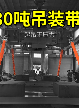 30吨吊装带10柔性合成纤维双眼大吨位工业起重吊装带15t20吨12米8