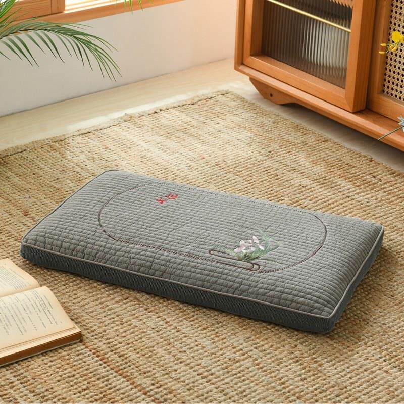 全棉立体荞麦壳枕头加大透气荞麦皮枕芯带枕套矮枕低枕护颈枕可拆