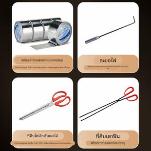 不锈钢烟囱管排烟管加厚柴火灶配件全套农村烤火炉取暖炉弯头烟筒
