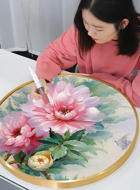 5D钻石画牡丹花2024年新款满钻手工diy点贴钻砖石贴画十字绣2025