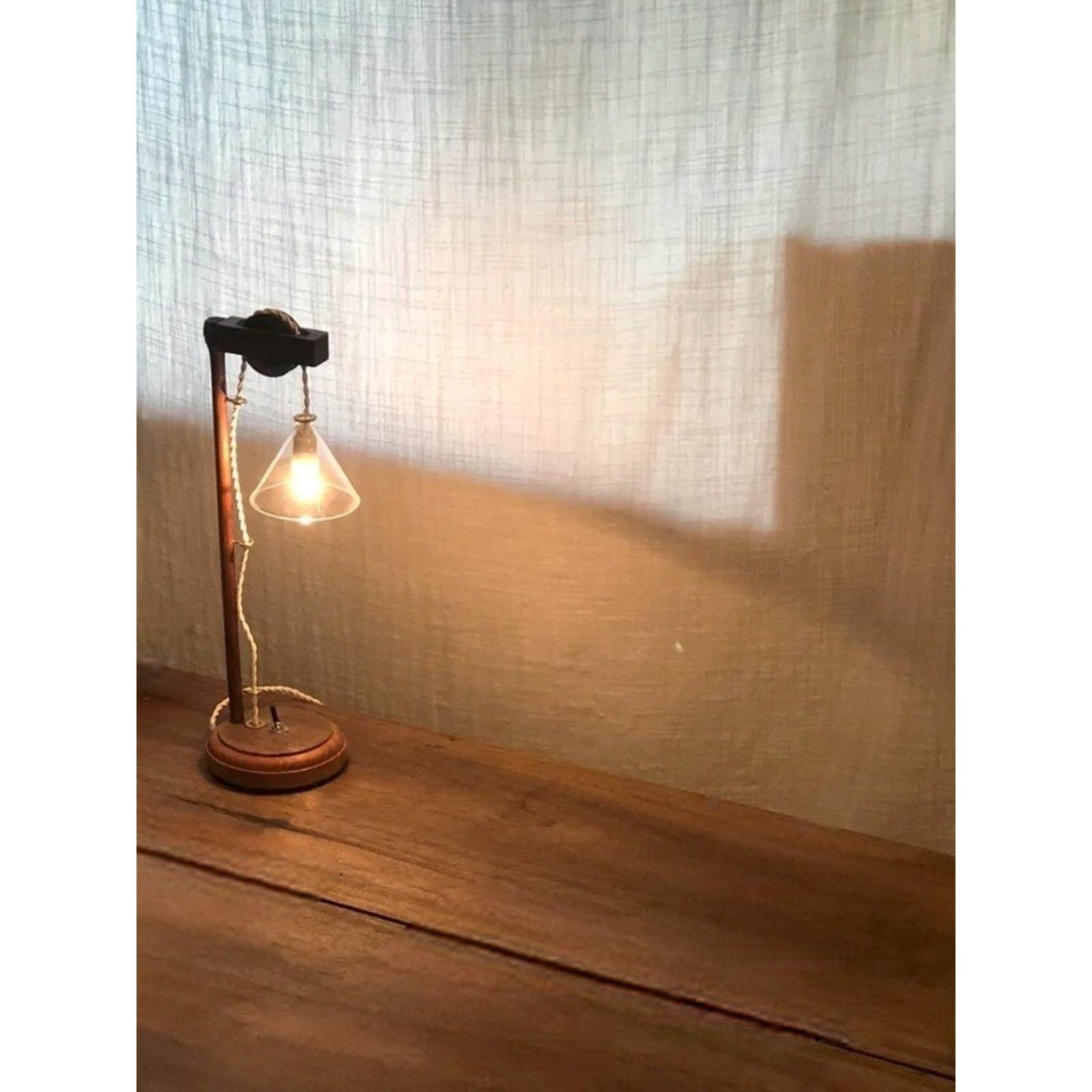 日系国风道具木制台灯饰手工匠人器具咖啡厅泡茶室怀旧氛围摆件