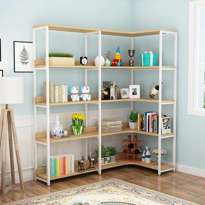 特价简易转角置物架多层化妆品展示架拐角精品展示柜组合超市货架