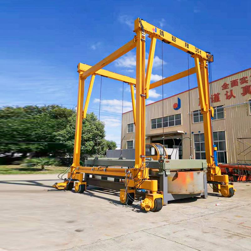 集装箱龙门吊 轨道式门式起重机 物流运输用 实物案例多