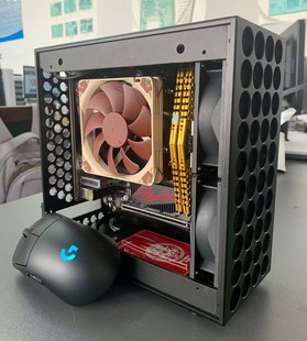 TIN 船长全铝软路由支持半高IU背靠背定制小机箱