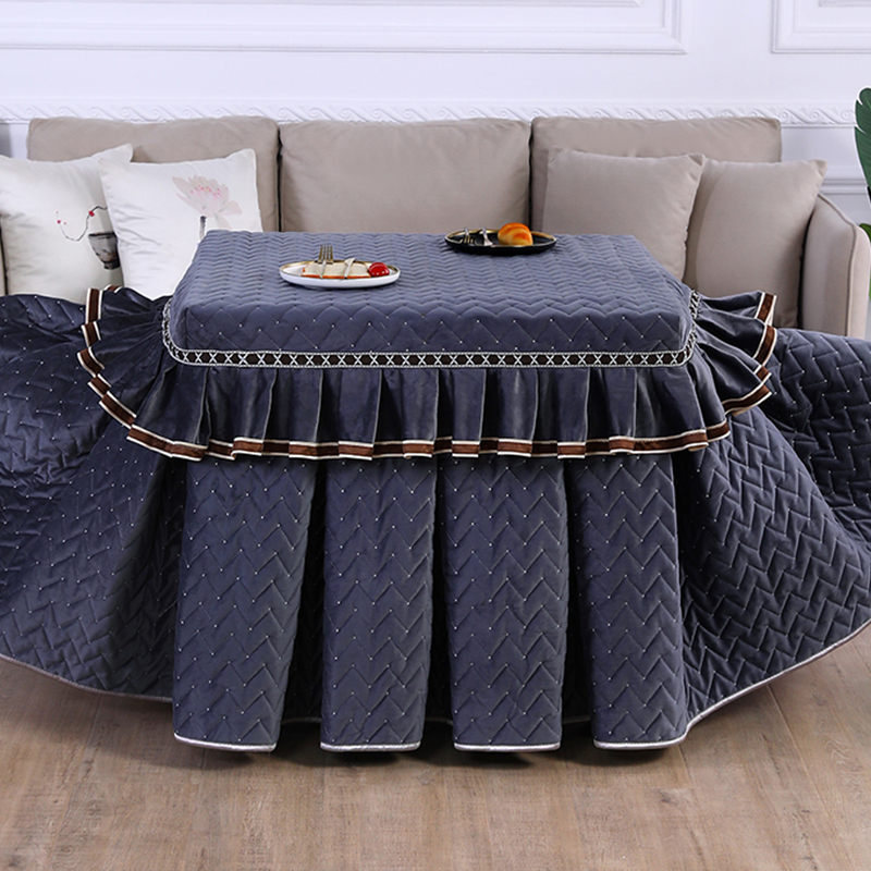 电炉罩烤火桌子罩套加厚加绒正方形烤火炉桌布罩麻将桌烤火罩新款