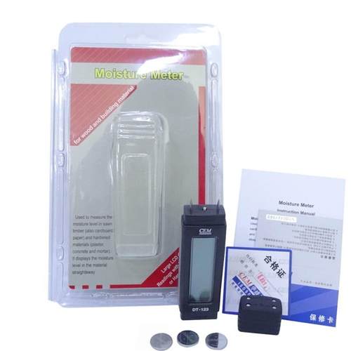 EM华盛昌木材测湿仪纸张箱地板水分测试仪材料湿度计DT