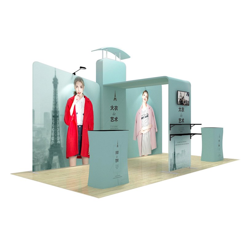 快幕秀标准展位设计展会摊位特效果图活动背景布置