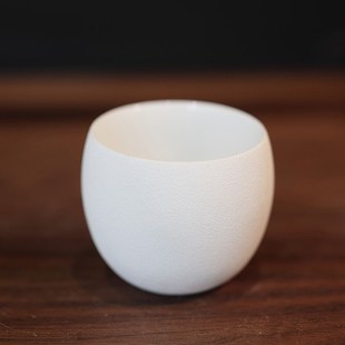 大漆喷砂瓷胎杯免烤制手工漆艺材料杯胎体