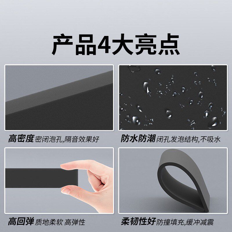 乐奇内泡沫板内衬硬密度绵泡材料冲型雕刻包