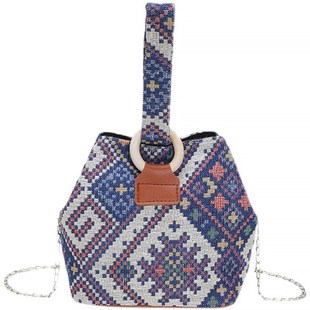 广西壮锦纹壮族编织帆布包 休闲包织民族文创礼品包