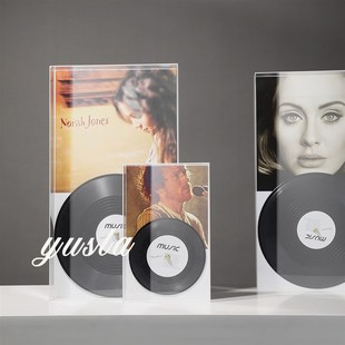 极简复古怀旧黑胶唱片罩档挂饰挂墙拍照道具装饰品