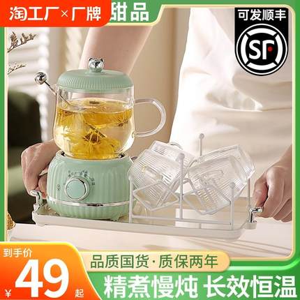 养生壶小型办公室迷你一人煮茶壶多功能mini家用2024新款养生杯