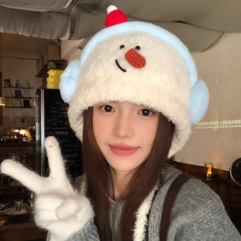 儿童雪人针织帽毛绒雷锋帽女冬季可爱男童女童保暖防寒帽护耳帽子,服饰配件/皮带/帽子/围巾,帽子,淘宝优惠券,粉丝福利购,淘宝优惠卷