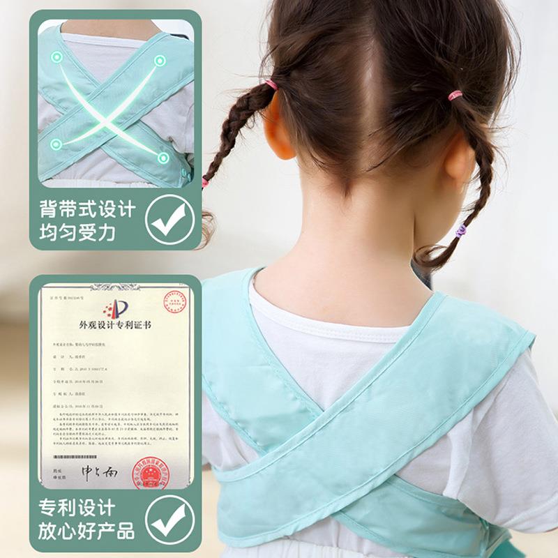 嘀哩哒啦背心式宝宝学吃饭围兜硅胶婴儿童防水超软幼儿喂饭兜围嘴