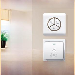 灵普门铃自生无线门铃无电池家居遥控智能一对一双防水