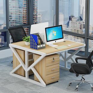 工位职员办公桌双人位面对面工作位对坐桌子All桌办公桌简约