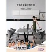 意式 极简岩板餐桌设计师创意家用小户型北欧轻奢大理石餐桌椅组合