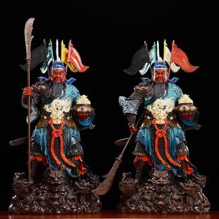 圆通纯铜关公神像武财神关羽摆件关二爷供奉神像客厅公司店铺招财