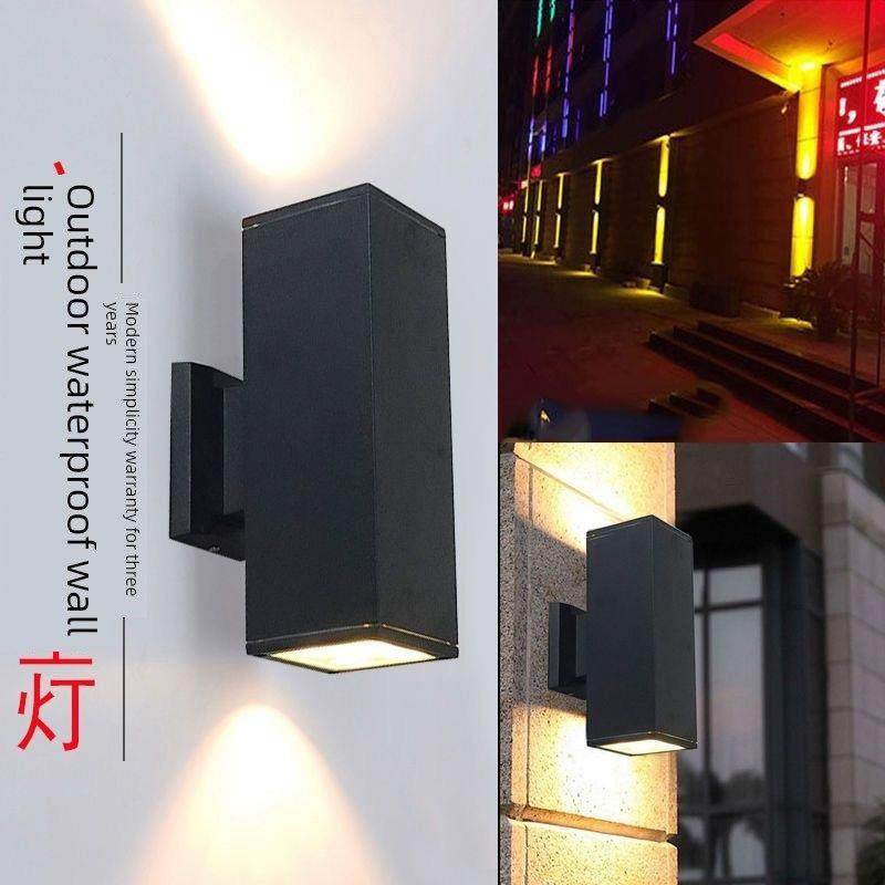 Led户外广场壁灯通道房现代阳台门柱酒店外墙灯防水双头射灯,家装灯饰光源,户外壁灯,淘宝优惠券,粉丝福利购,淘宝优惠卷