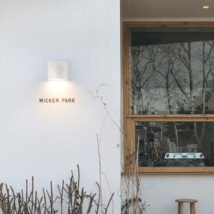 壁灯户外洗墙防水室外轻奢LED阳台庭院露台别墅极简背景门头超薄