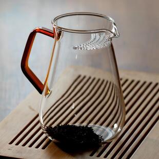大容量月牙公道杯玻璃壶一体过滤分茶器泡茶杯大容量家用过滤