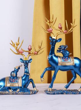 现代简约轻奢鹿创意轻奢招财家居装饰客厅电视酒柜工艺品摆饰礼品