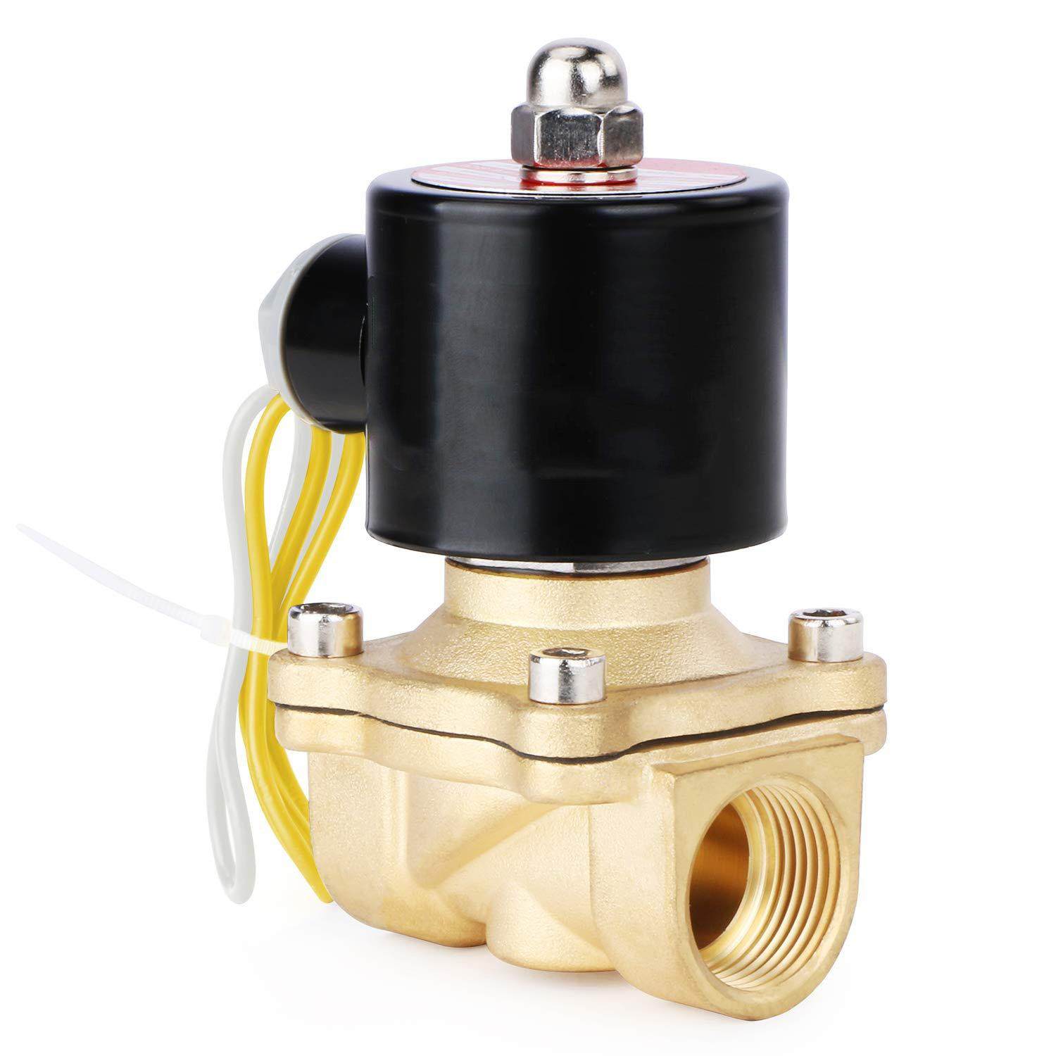 黄铜电磁阀进水排气动电动阀门Brass Electric Solenoid Valve24V