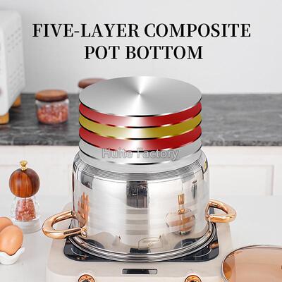 复底加厚EB不锈钢12件套装锅pot单柄煎锅套锅烹饪锅kitchenware