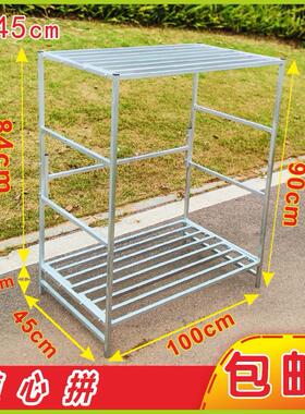 长100宽45花架置物架二层多层阶梯落地式户外庭园饭店仓库整理架