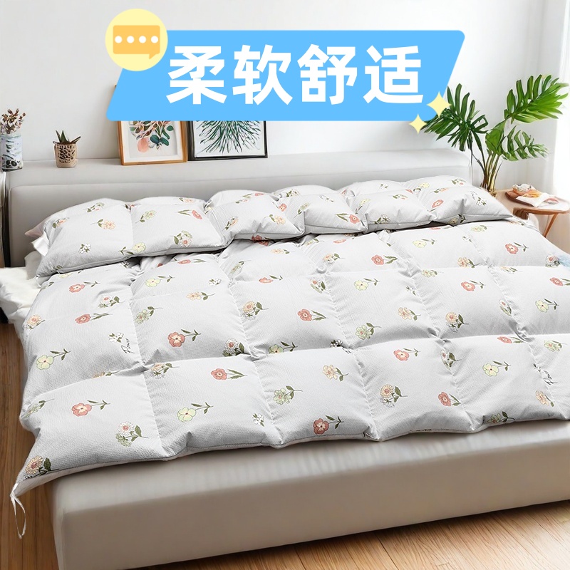 新品双层自充绒羽绒被被壳