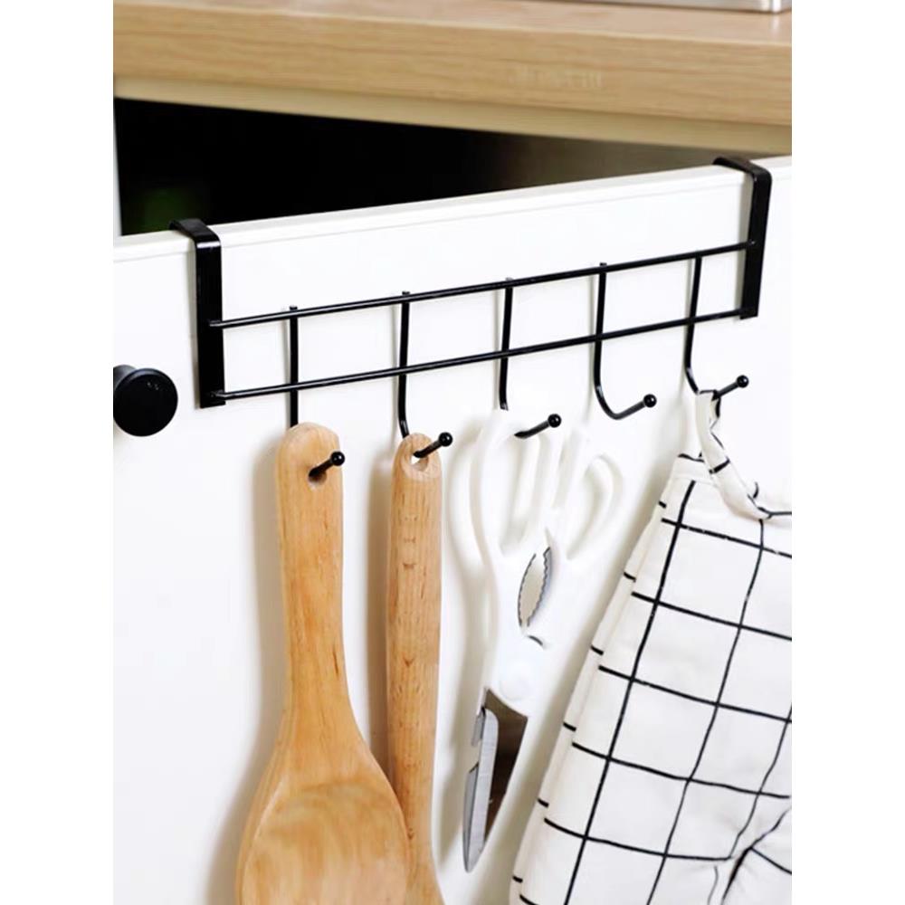 厨房橱柜门专用五连挂架内挂钩厨柜用架置物吊柜下挂毛巾挂挂衣钩