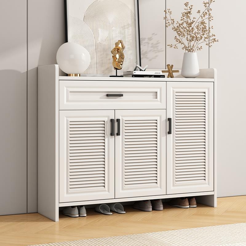 简约全铝合金属鞋柜家用门口户外室外防水防晒储物柜子可定制整装