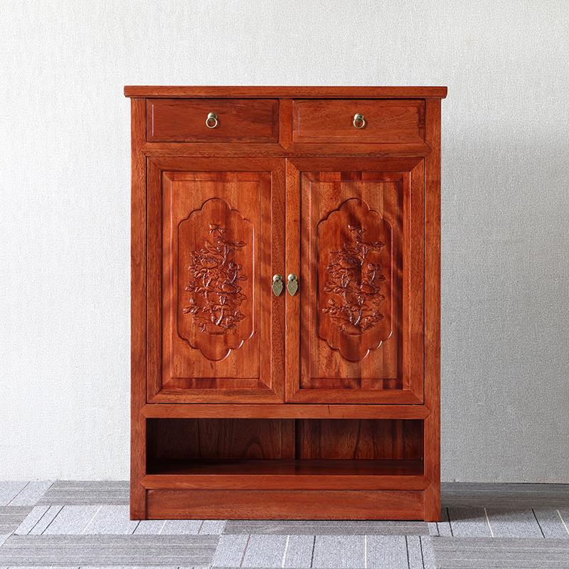 两门三门四门鞋柜新中式实木鞋柜门厅入户玄关柜家用门口外储物柜